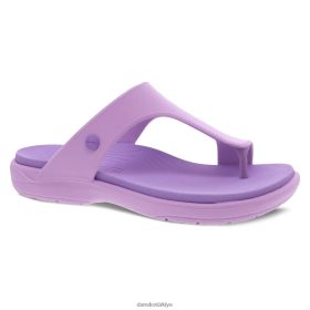 Dansko kadınlar Krystal Eva Sandal mor sandalet FD66Z075 Dansko Booties