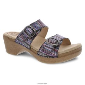 Dansko kadınlar Sophie Metalik Şerit metalik şerit deri sandalet FD66Z0136 Dansko Ayakkabı Türkiye