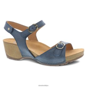 Dansko kadınlar Tricia mavi öğütülmüş sandalet FD66Z0132 Dansko Booties
