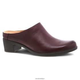 Dansko kadınlar karmaşa şarap parlatılmış nubuck katırlar ve kayma FD66Z0291 Dansko Booties